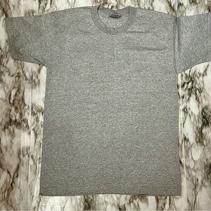 Vintage Union Made Teamsters Gray Ash Blank TShirt Sz Large USA 90s Y2K Normcore